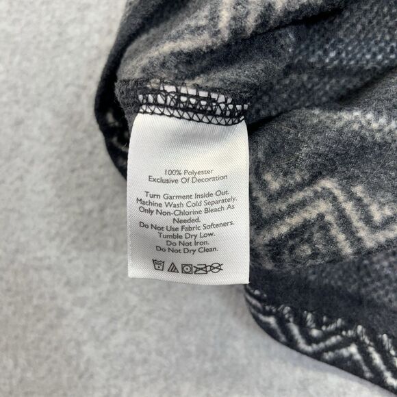 Eddie Bauer Women’s Large 1/4 Zip Fleece Pullover Long Sleeve Aztec Pattern AOP - Picture 6 of 10
